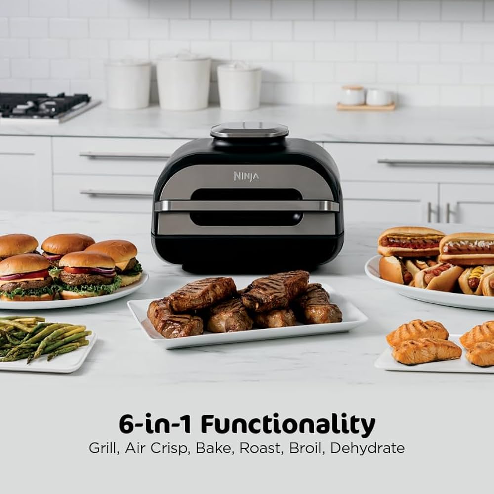 Ninja Foodi Smart XL Grill review showing 6-in-1 cooking versatility