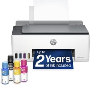 HP Smart Tank 5101 Wireless All-in-One Printer on desk
