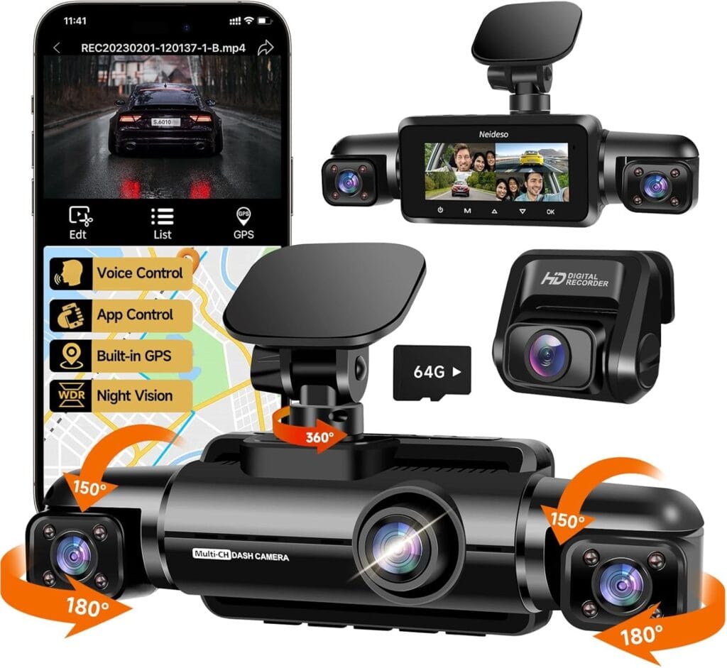 PRUVEEO 360 Dash Cam vs N300: Powerful 4 Channel Dash Cam Comparison