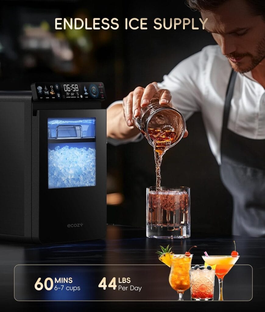 ecozy Nugget Ice Maker review countertop pebble ice machine for home