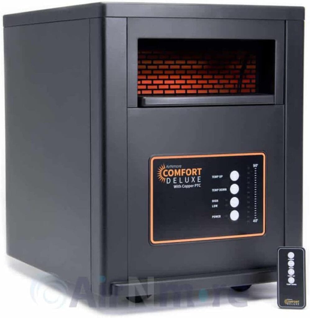 Comfort Deluxe by Airnmore Infrared Space Heater Review | Copper PTC 1500W Heater