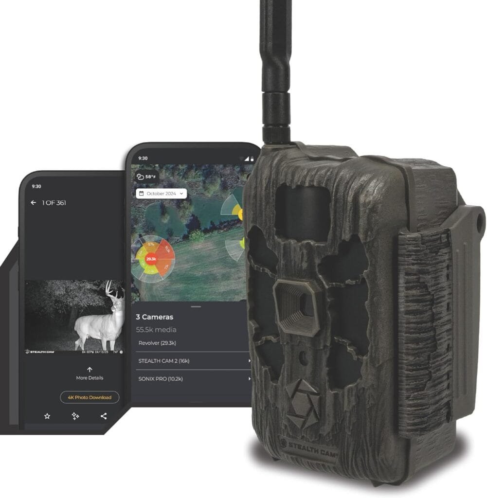 Stealth Cam Deceptor MAX 3.0 Cellular Trail Camera Review showing the 50MP AI-enabled trail camera