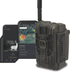 Stealth Cam Deceptor MAX 3.0 Cellular Trail Camera Review showing the 50MP AI-enabled trail camera