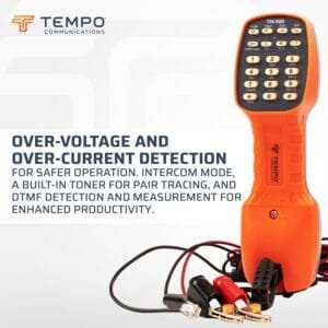 TEMPO Communications TM-500 Telephone Test Set Review with DSL-compatible lineman's test set and headset