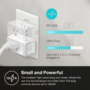 smart plug with energy monitoring under $50 Kasa KP125M 4-pack